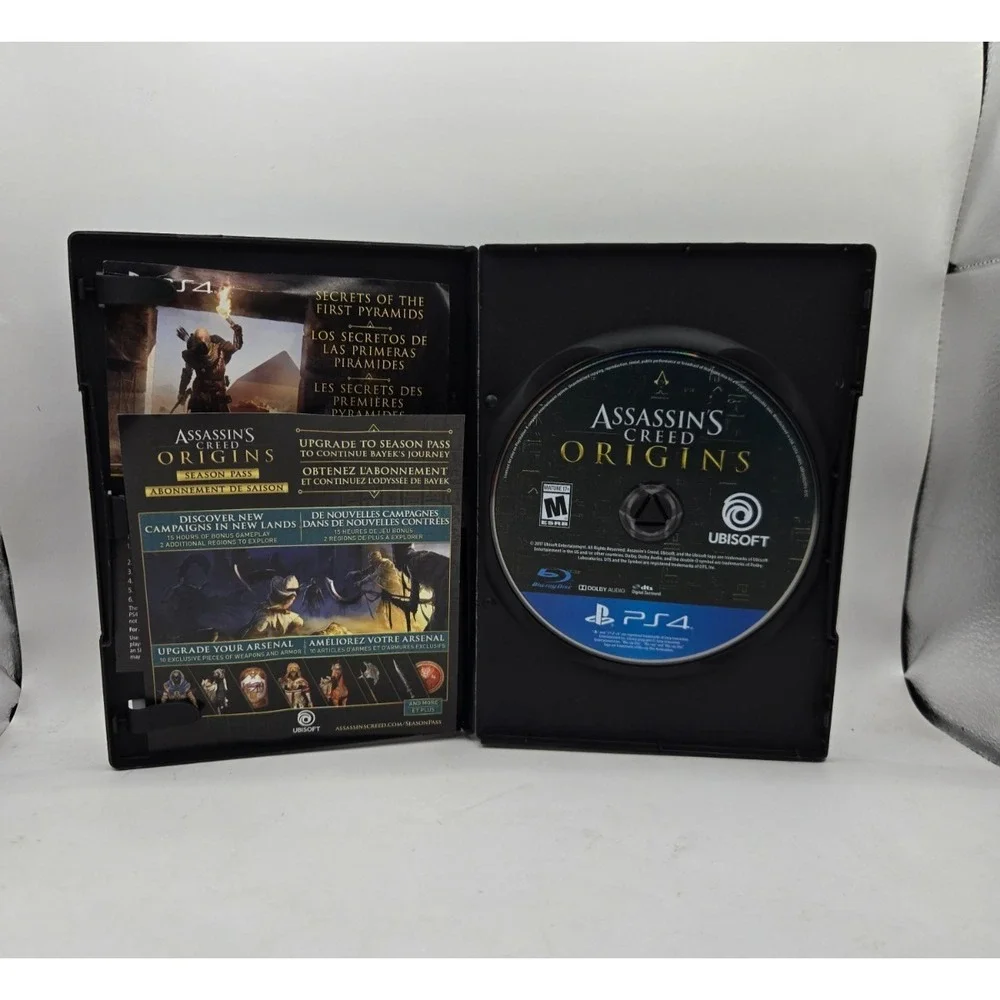 Assassin's Creed Origins Sony PlayStation 4‎ PS4 Complete CIB Gamestop Display